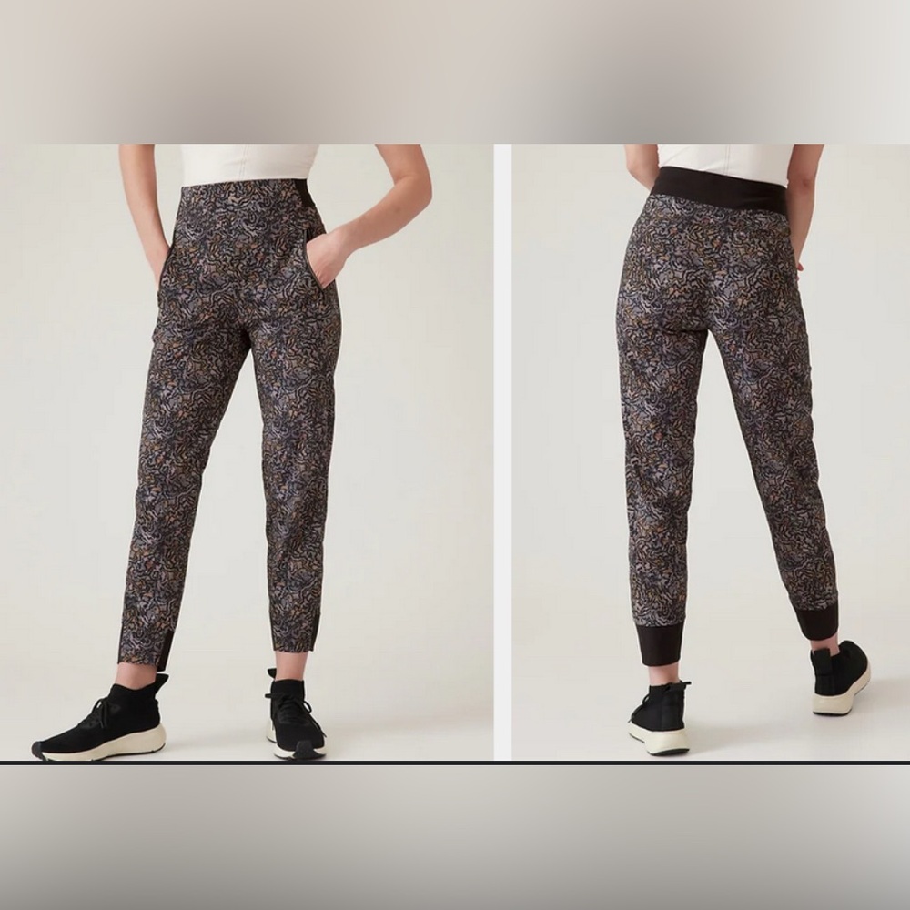 Athleta Trekkie North Jogger kinetic abstract size 12